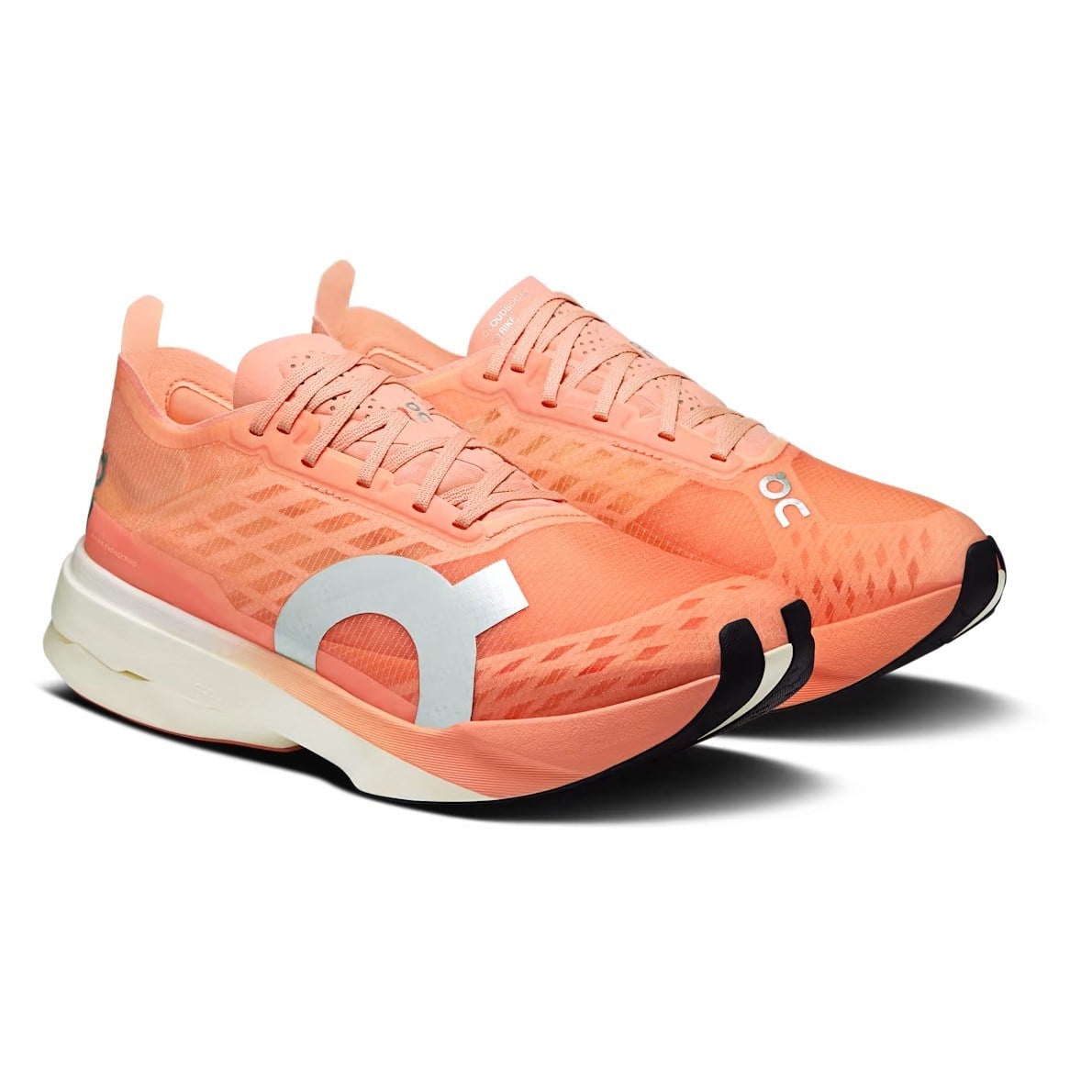On Cloudboom Strike - Womens Road Racing Shoes - Sunstone/White - image 2