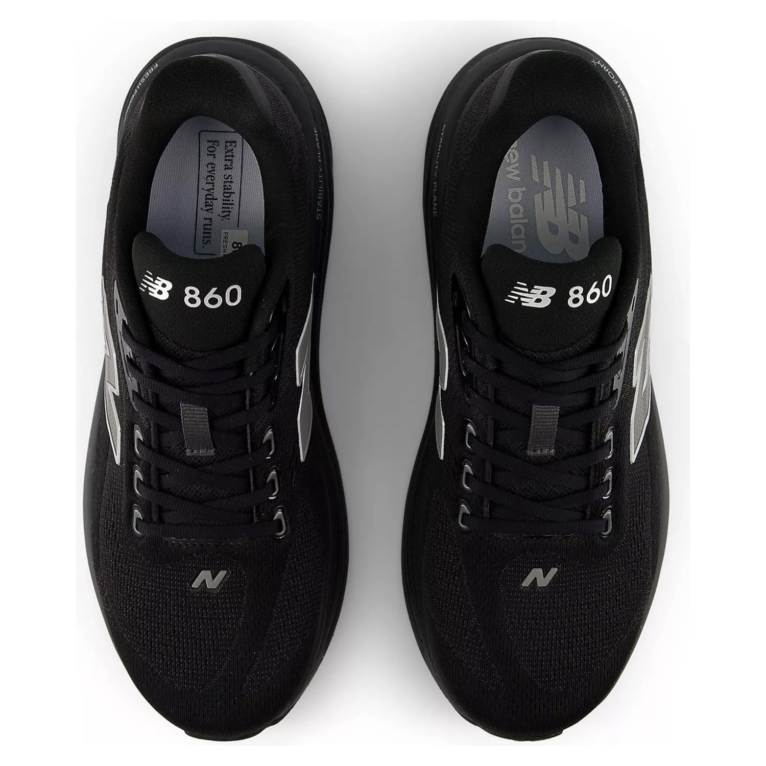 New Balance Fresh Foam X 860v15 - Mens Running Shoes - Black/Silver Metallic