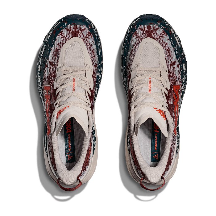 Hoka Speedgoat 6 - Mens Trail Running Shoes - Putty/Blue Twilight