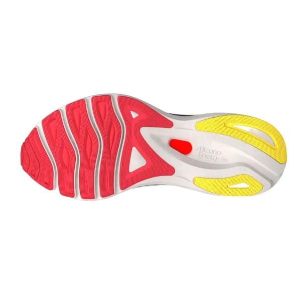 Mizuno Wave Sky 6 - Womens Running Shoes - White/Hibiscus/Buttercup