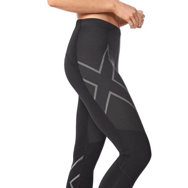 2XU Ignition Shield Womens Compression Tights - Black/Black Reflective