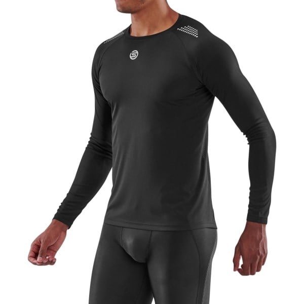 Skins Series-3 Mens Long Sleeve Training Top - Black