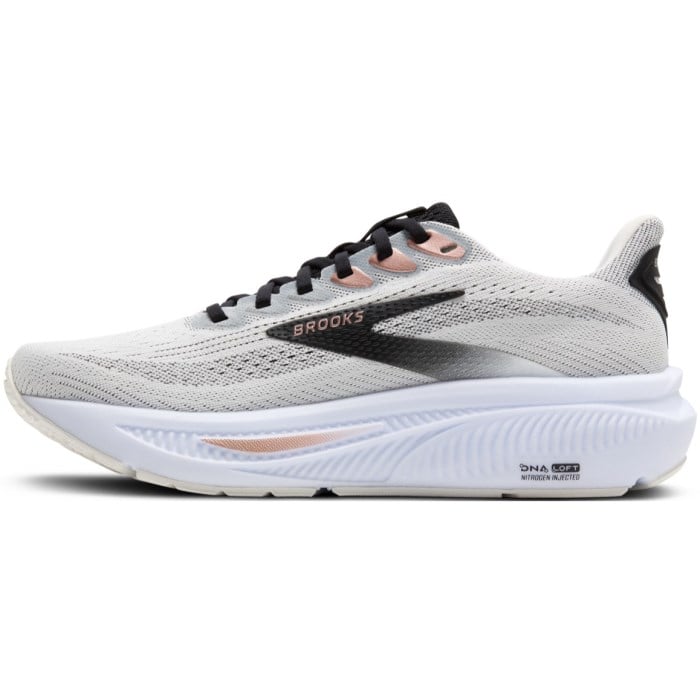 Brooks Ghost 17 - Womens Running Shoes - White/Black/Rose Gold