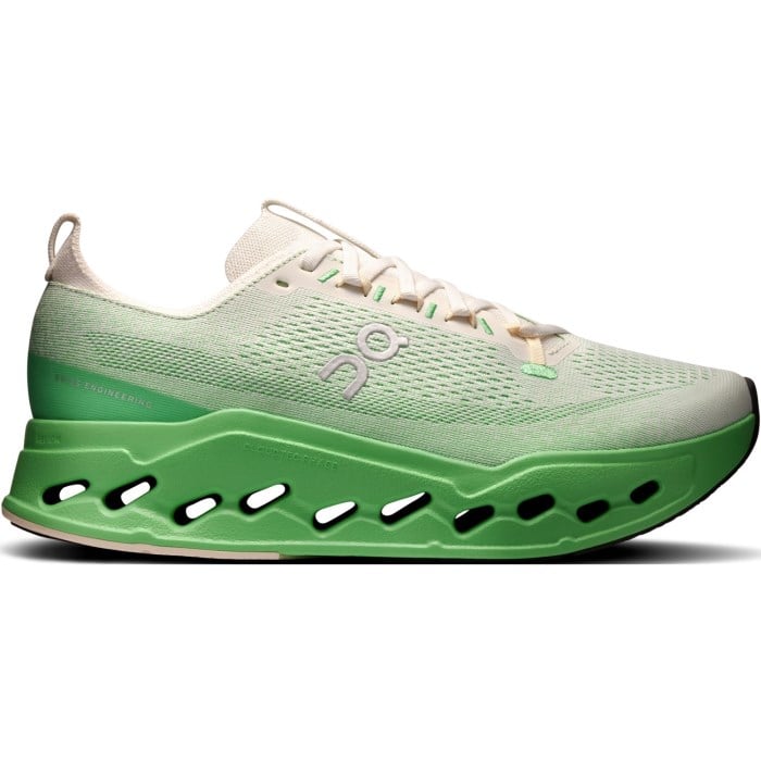On Cloudsurfer Max - Mens Running Shoes - Ivory/Honeydew