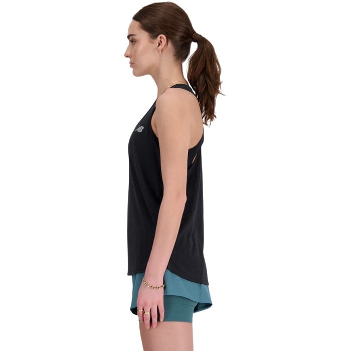 New Balance Athletics Womens Running Tank Top - Black Heather