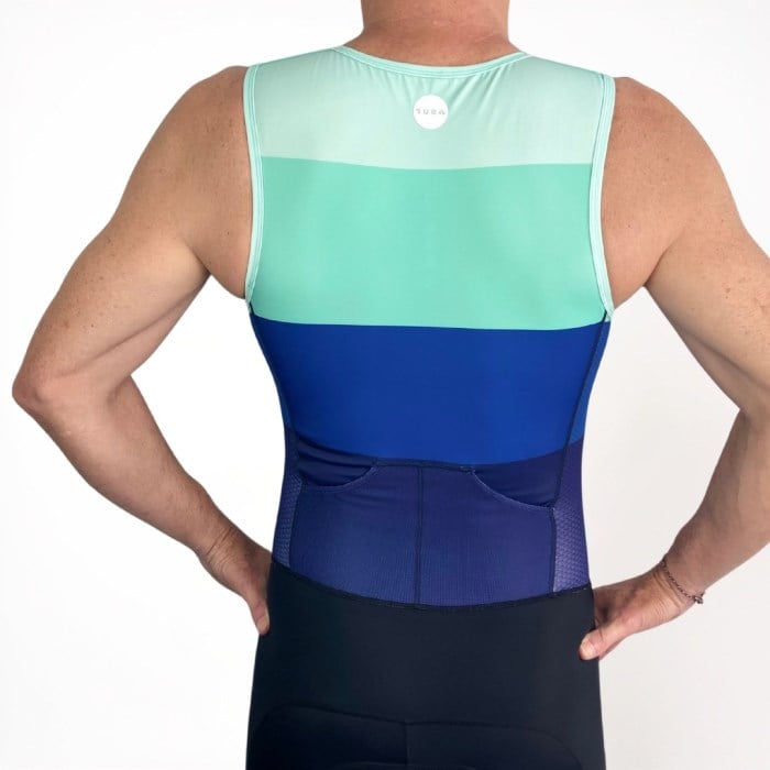 Sub4 Mens Triathlon Endurance Suit - Teal Split