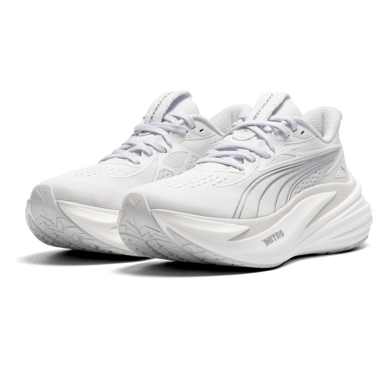 Puma MagMax Nitro 2 - Womens Running Shoes - Puma White/Puma Silver