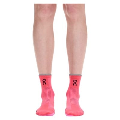 On Unisex Elite Run Sock Mid - Camella/Azalea