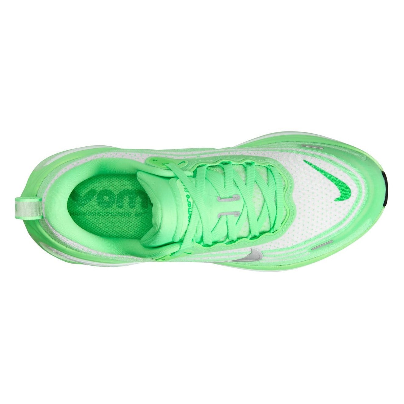 Nike Vomero Plus - Womens Running Shoes - White/Metallic Silver/Illusion Green - image 5