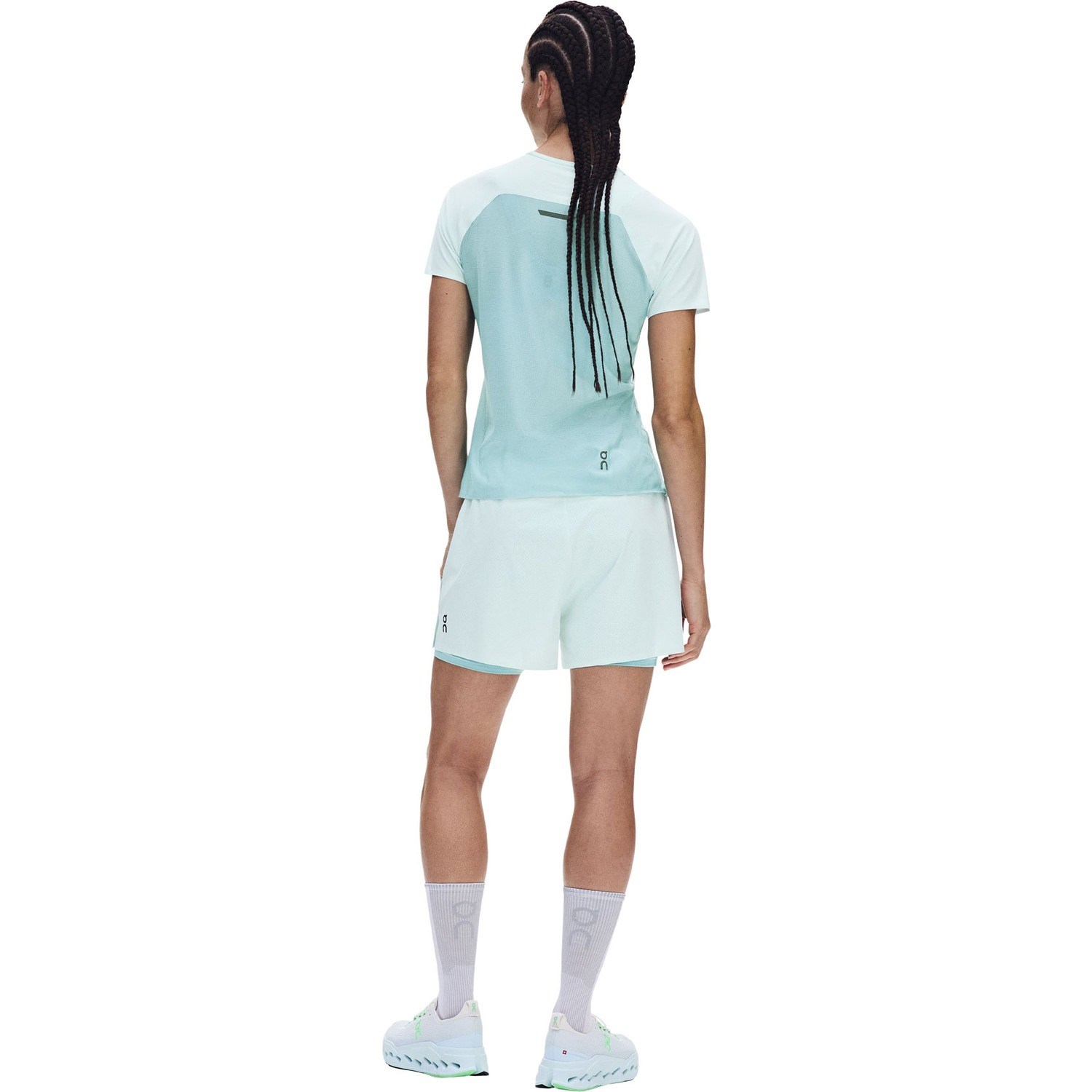 On Running Performance-T Womens Running T-Shirt - Flurry/Aquamarine - image 2