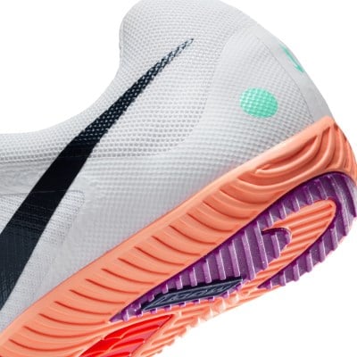 Nike Zoom Rival Multi - Unisex Track Running Spikes - White/Obsidian/Bright Crimson