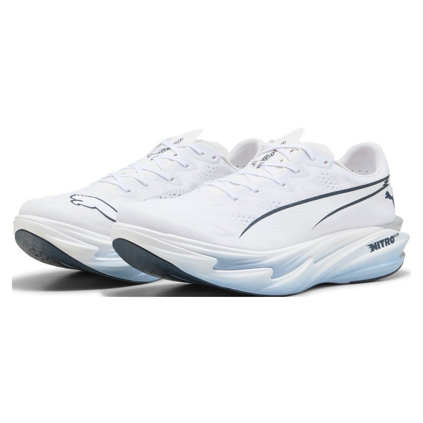 Puma Deviate Nitro Elite 4 - Mens Running Shoes - Puma White/Chambray - image 2