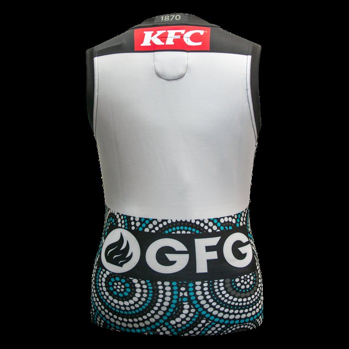 Macron Port Adelaide FC Unisex Indigenous Guernsey 2021 - Black