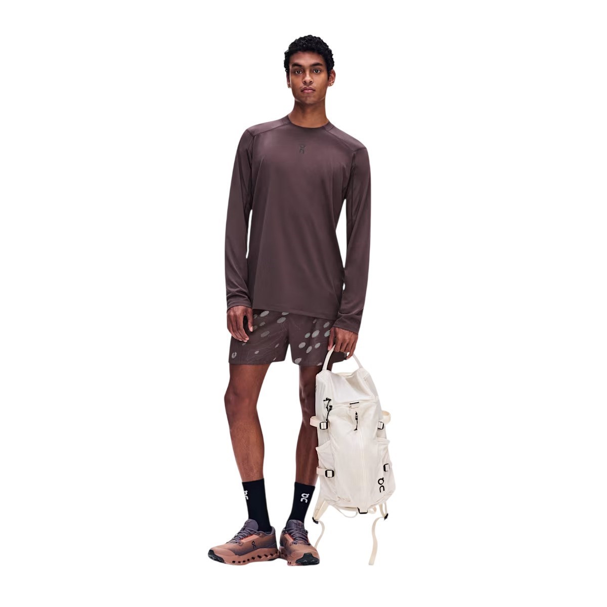 On Mens Trail Long-T Solar - Mulberry - image 6
