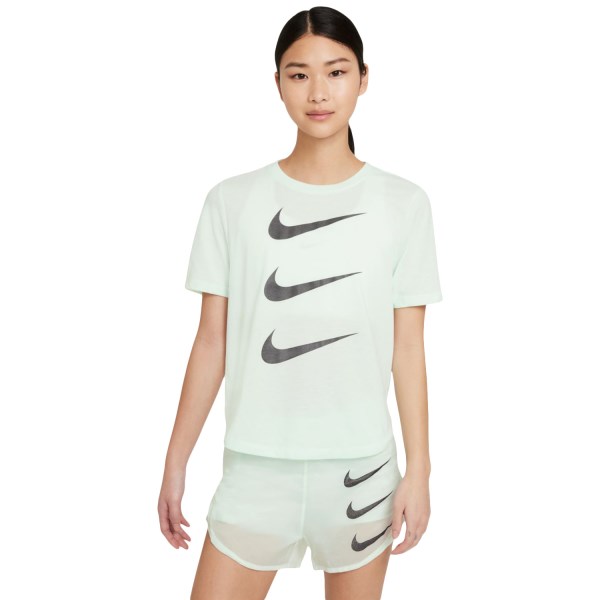 Nike Run Division Womens Running T-Shirt - Barely Green/Black