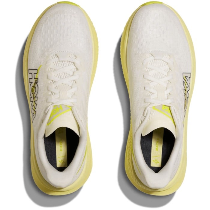 Hoka Mach 6 - Womens Running Shoes - White/Neon Hoka Citrus