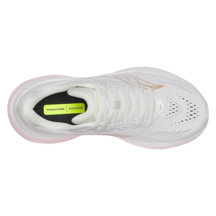 Saucony Ride 19 - Womens Running Shoes - White/Silk - image 5