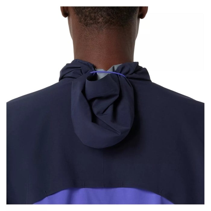 Asics MetaRun Legend Mens Running Jacket - Midnight/Cobalt Burst/Illuminate Green