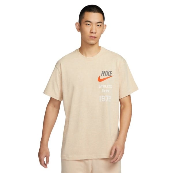 Nike Sportswear Lightweight Knit Mens T-Shirt - Sesame/Heather/Sesame