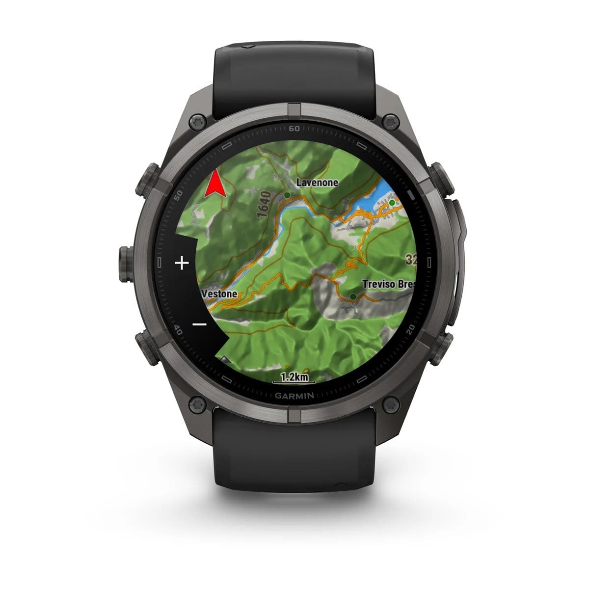 Garmin Fenix 9 Pro 51mm Premium Multisport Smartwatch - Carbon Grey DLC Titanium with Black/Pebble - Carbon Grey DLC Titanium with Black/Pebble Grey Silicone Band - image 6