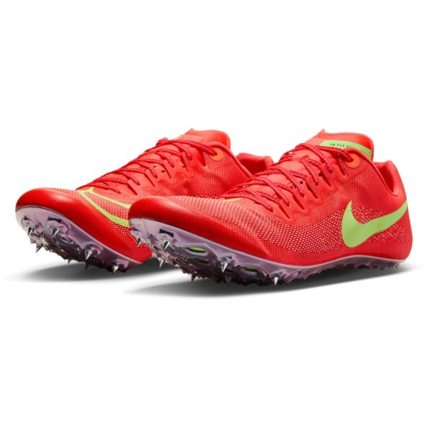 Nike Ja Fly 4 - Unisex Sprint Track Spikes - Bright Crimson/Washed Coral