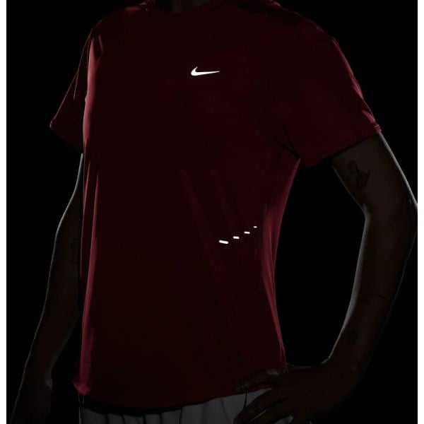 Nike Womens Aeroswift Short Sleeve Top - Light Crimson/Reflective Silver
