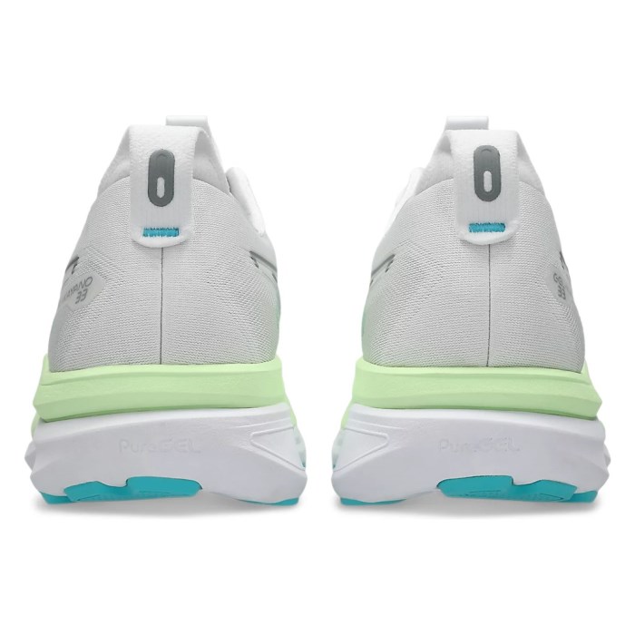 Asics Gel Kayano 33 - Mens Running Shoes - White/Energy Aqua - image 5