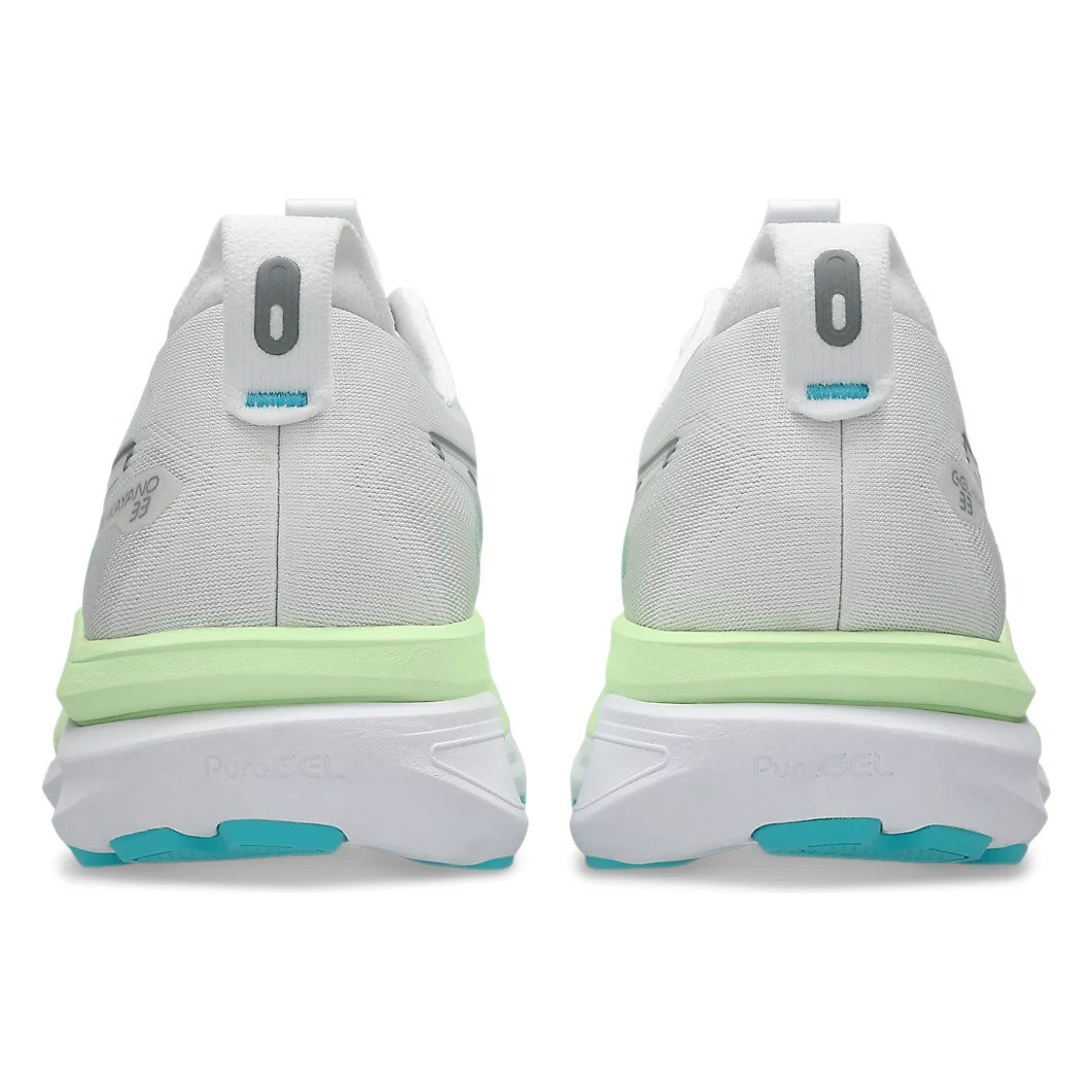 Asics Gel Kayano 33 - Mens Running Shoes - White/Energy Aqua - image 5