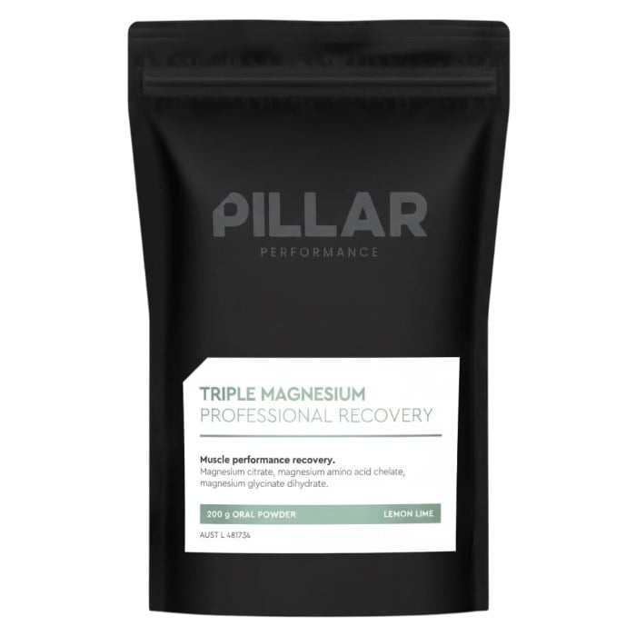 PILLAR Triple Magnesium Professional Recovery Powder - Lemon Lime - 400g Pouch Bag
