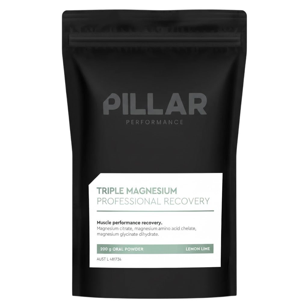 PILLAR Triple Magnesium Professional Recovery Powder - Lemon Lime - 400g Pouch Bag