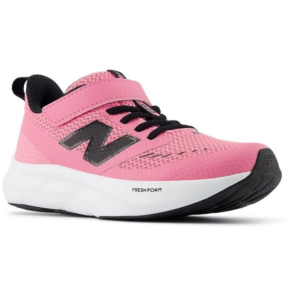 New Balance 625 Bungee Lace with Top Strap - Kids Pre School Running Shoes - Signal Pink/Black