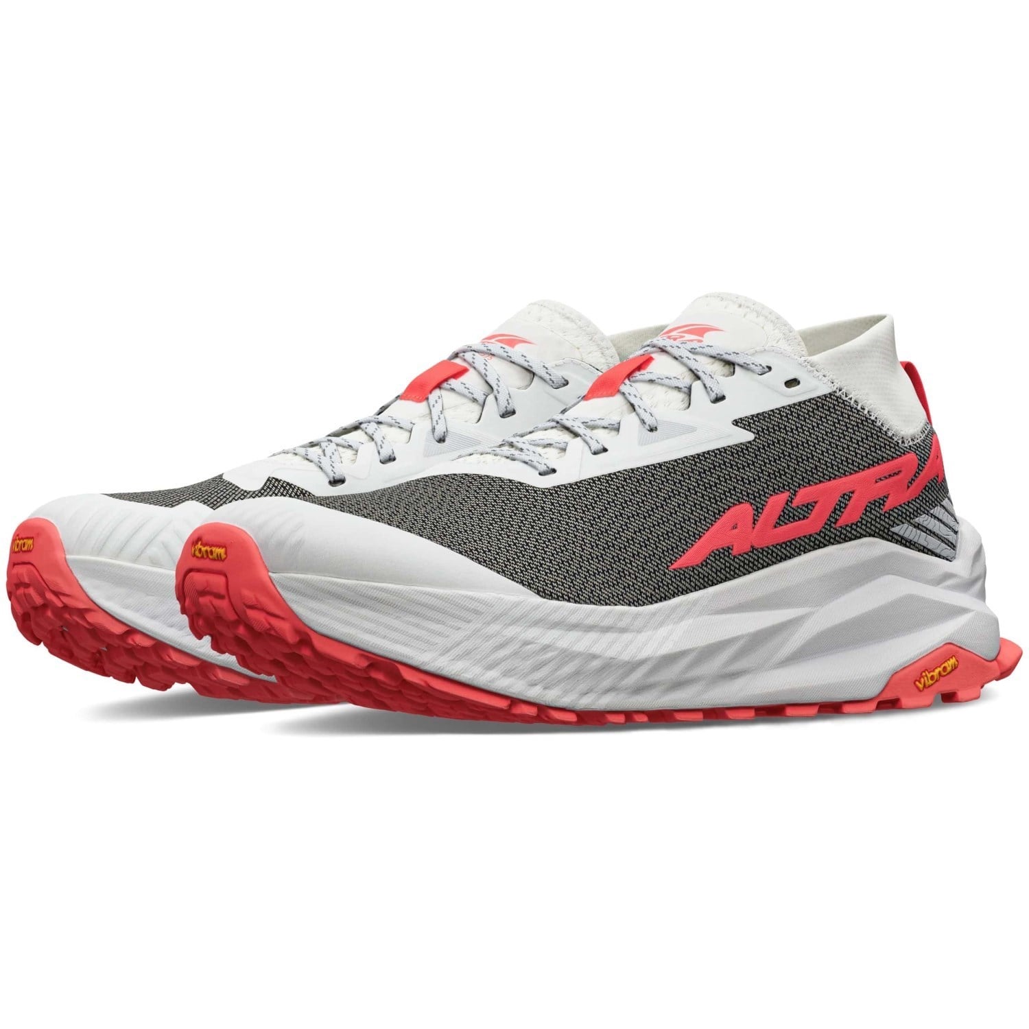 Altra Olympus 275 - Mens Trail Running Shoes - White/Coral