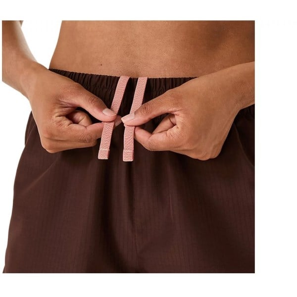 Asics Nagino Run Adjustable 4 Inch Shorts - Womens - Coffee