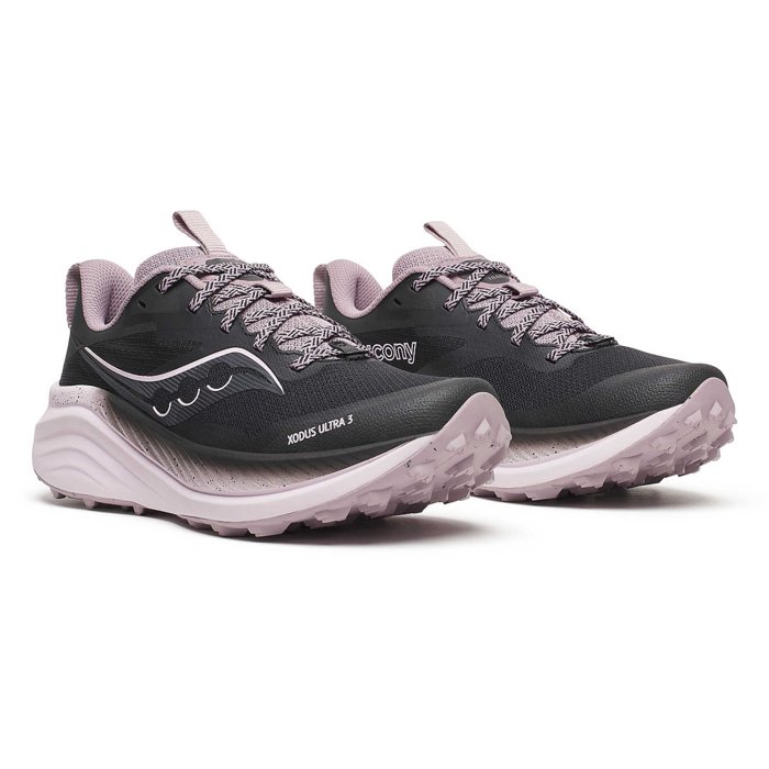 Saucony Xodus Ultra 3 - Womens Trail Running Shoes - Black/Quail