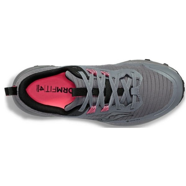 Saucony Peregrine 13 GTX - Womens Trail Running Shoes - Gravel/Black
