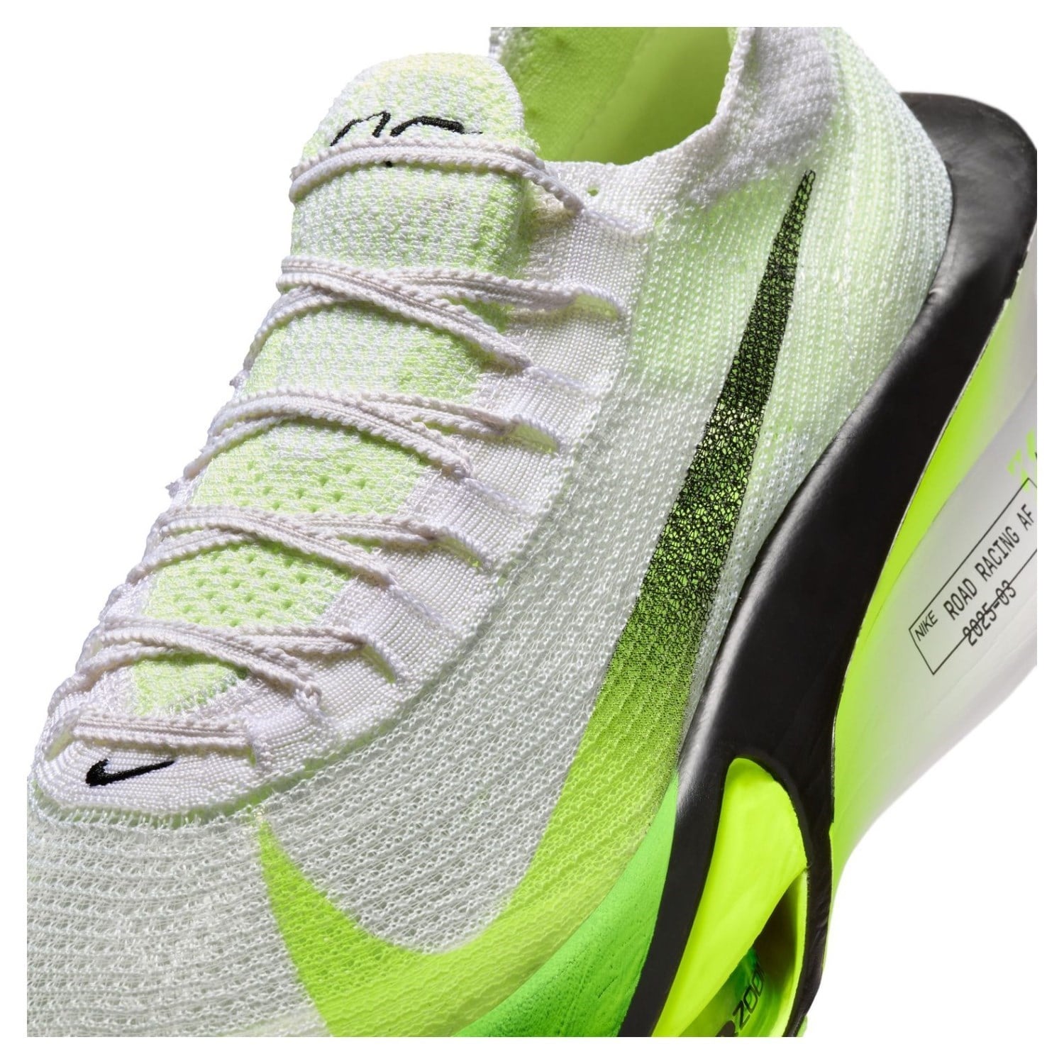 Nike Alphafly 3 - Mens Road Racing Shoes - White/Black/Volt/Barely Volt