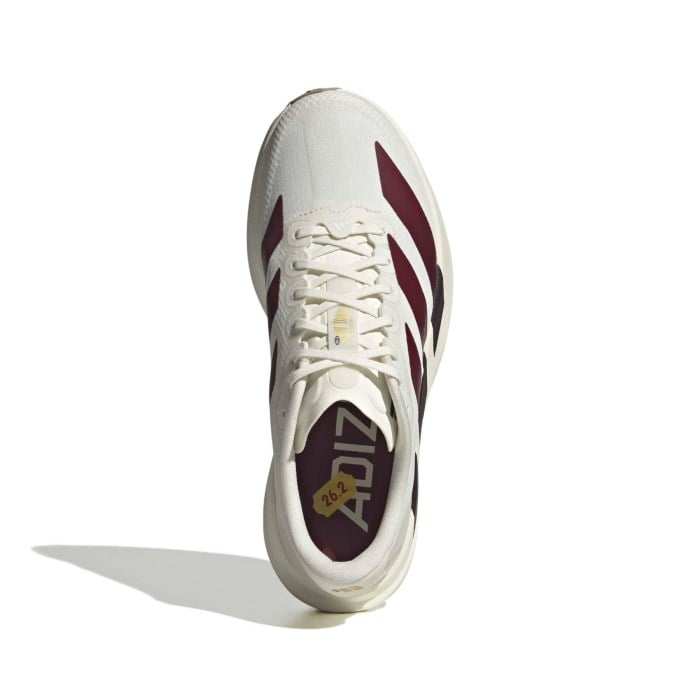 adidas Adizero Evo SL Woven - Womens Running Shoes - Off White/Shadow Red/Collegiate Green - image 3