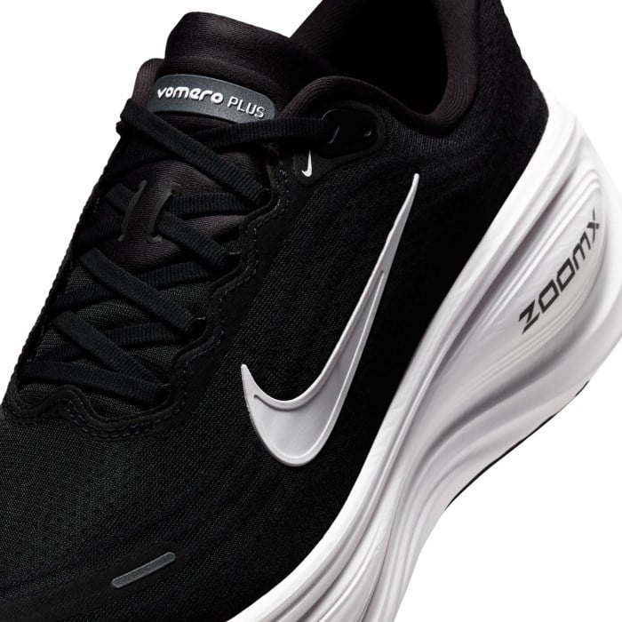 Nike Vomero Plus - Mens Running Shoes - Black/White Cool/Grey Metallic/Dark Grey - image 8