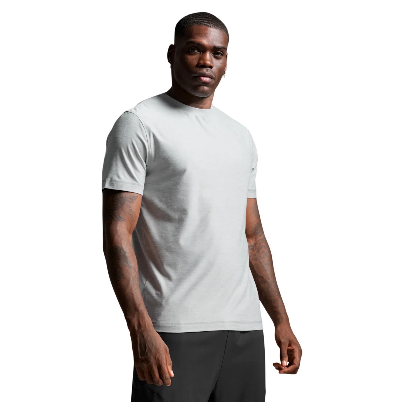 2XU Mens Signature T-Shirt - Harbor Mist/Harbor Mist