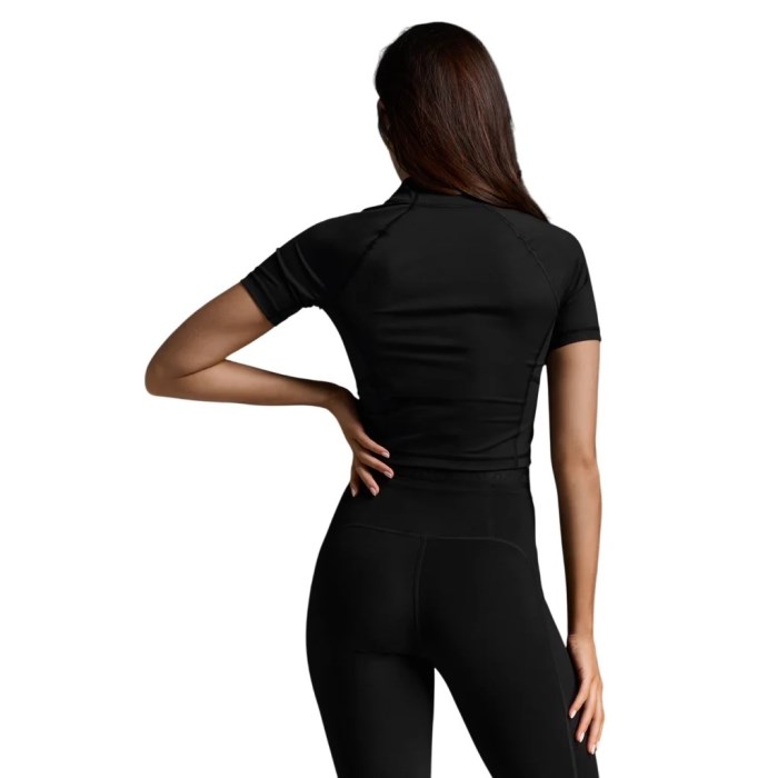 2XU Form Soft Touch 1/2 Zip Womens T-Shirt - Black/White