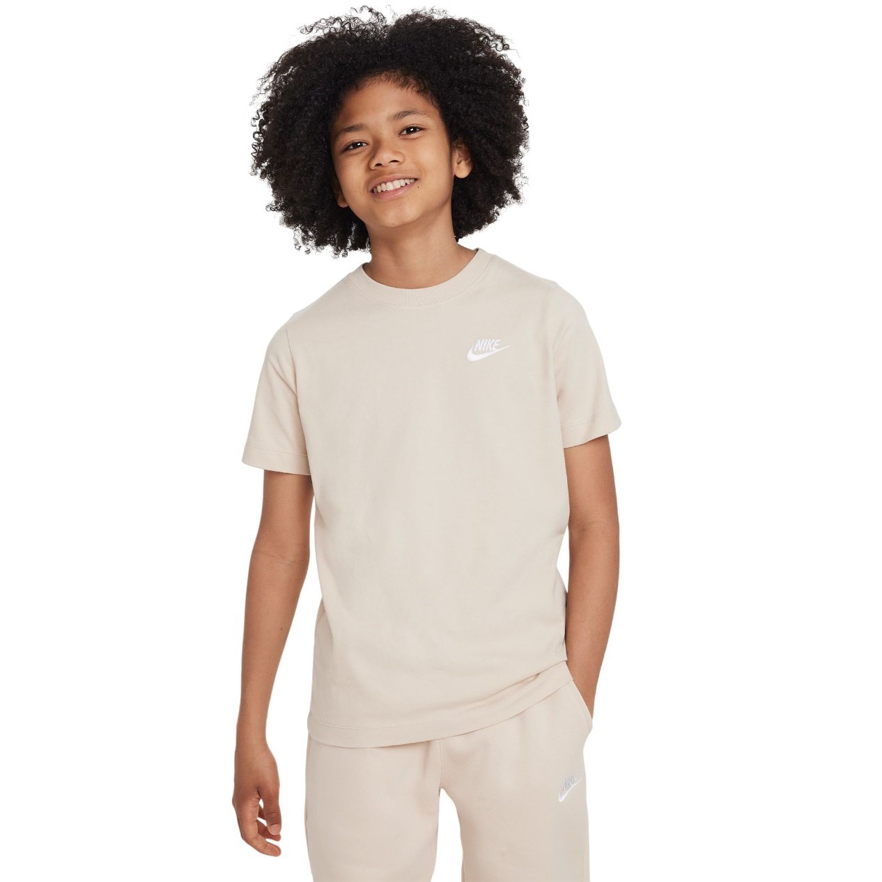 Nike Sportswear Futura Kids Boys T-Shirt - Sandrift/White