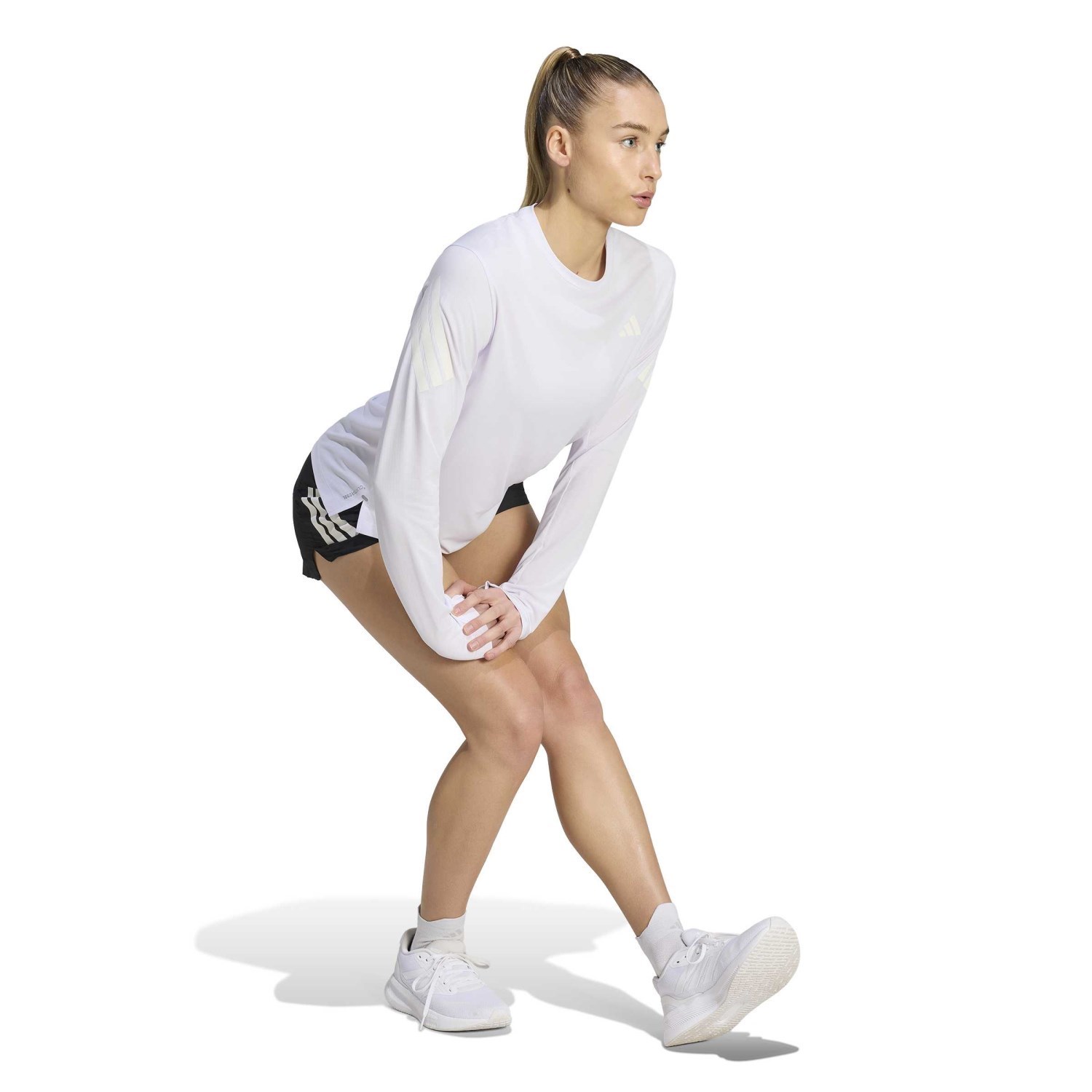 adidas ADI365 Climacool Womens Long Sleeve Shirt - Frozen Purple/White - image 5