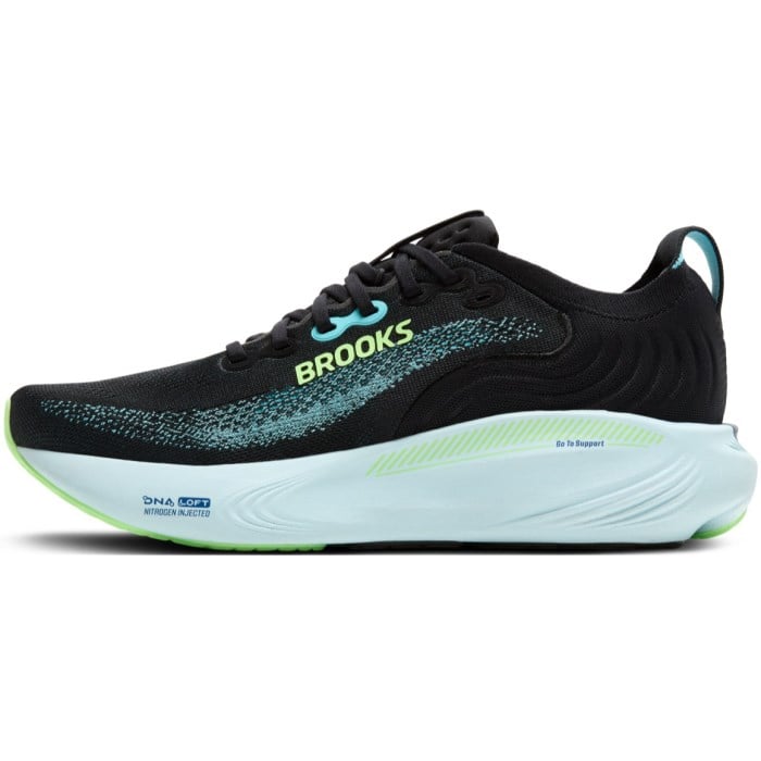 Brooks Adrenaline GTS 25 - Mens Running Shoes - Black/Panema/Mint