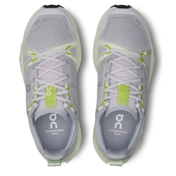 On Cloudsurfer Trail - Womens Trail Running Shoes - Frost/Lima