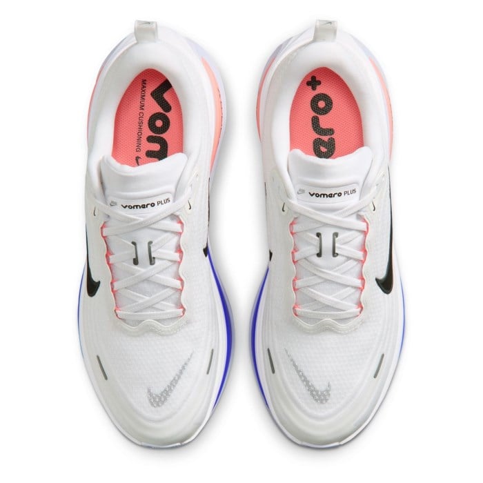 Nike Vomero Plus - Mens Running Shoes - White/Atomic Pink/Racer Blue - image 5