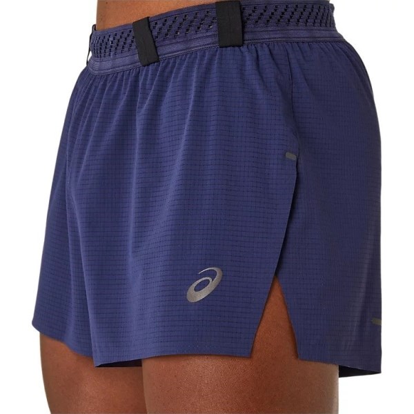 Asics Metarun Split Mens Running Shorts - Midnight