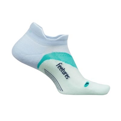 Feetures Elite Light Cushion No Show Tab Running Socks - Glacier Mist