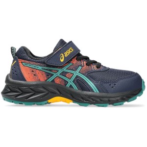 Asics Gel Venture 9 PS - Kids Trail Running Shoes - Midnight/Rainy Lake