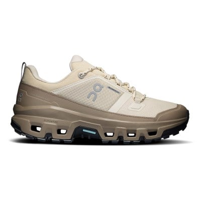 On Cloudrock Low Waterproof - Womens Hiking Shoes - Grain/Soba