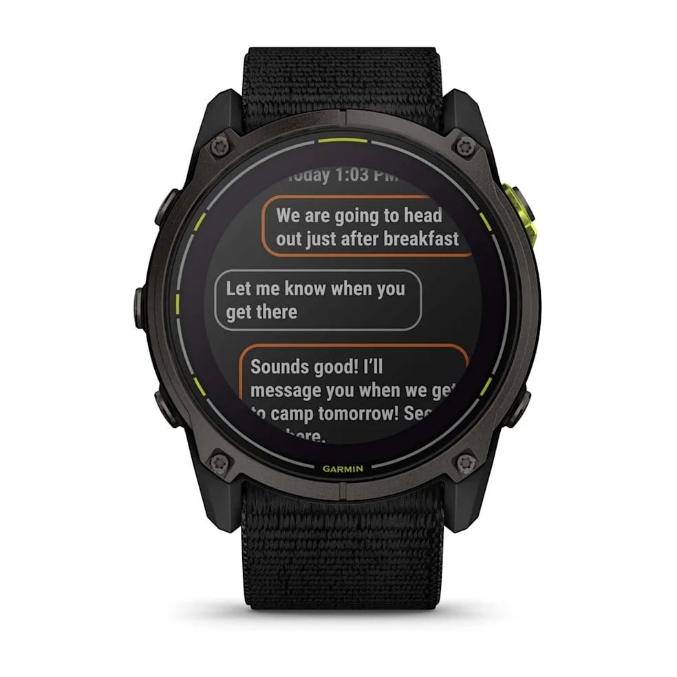 Garmin Enduro 3 DLC Titanium Performance Smartwatch - Carbon Grey/Black